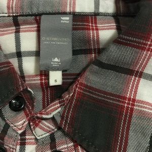 Gstar button down plaid shirt